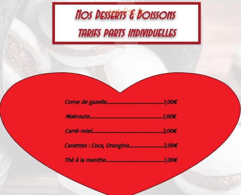 Allo couscous — carte page 5