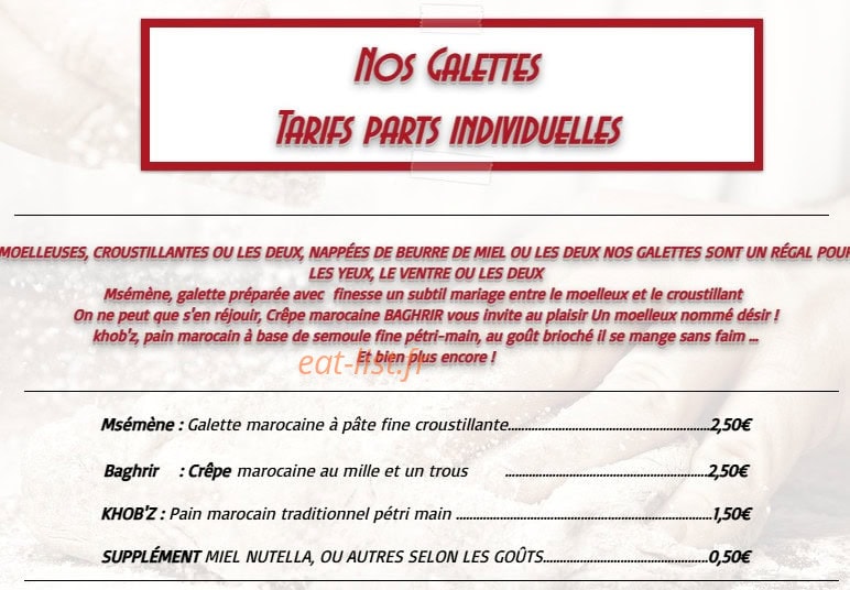 Allo couscous — carte page 4