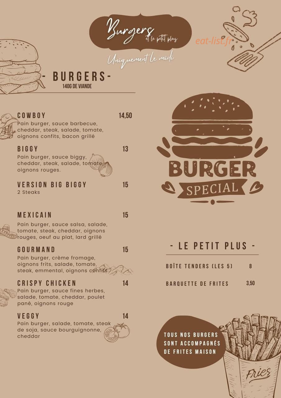 Le Petit Georges — carte page 2