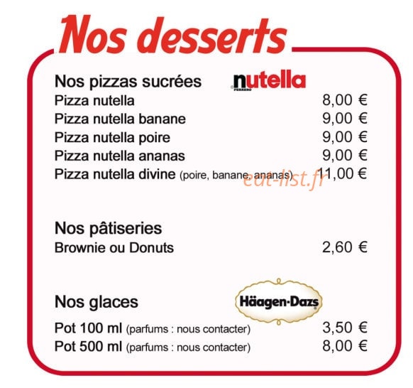 Mike's Pizza — carte page 4