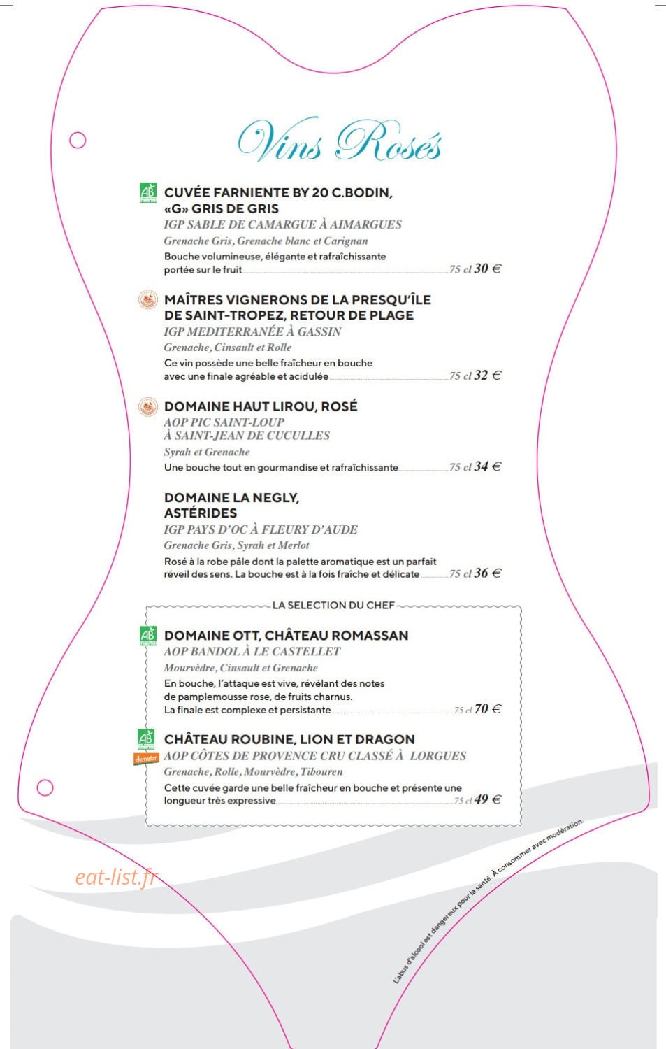 Farniente Plage — carte page 6