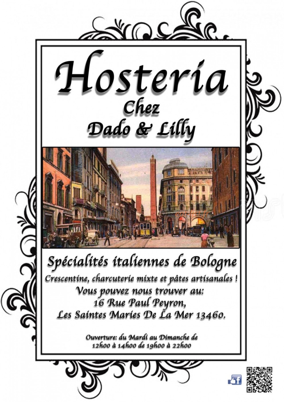 Hosteria chez Dado & Lilly — carte page 1