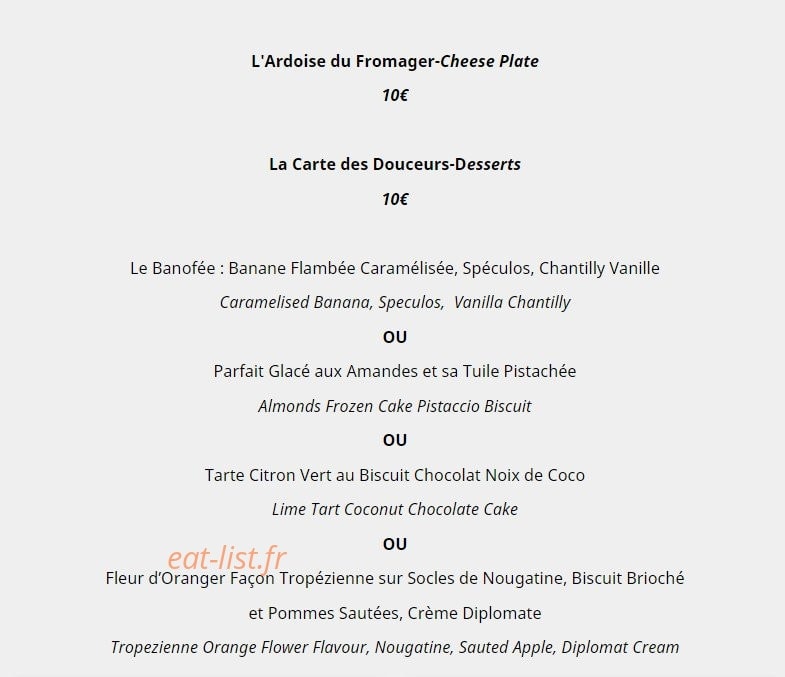 L'Hostellerie du Pont de Gau — carte page 4