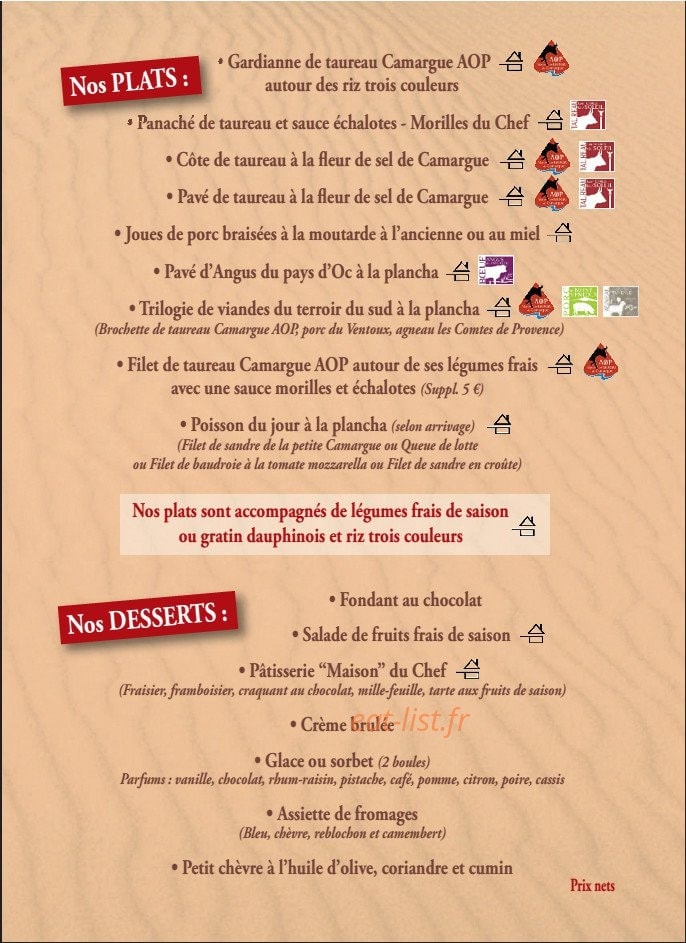 La Manade — carte page 10