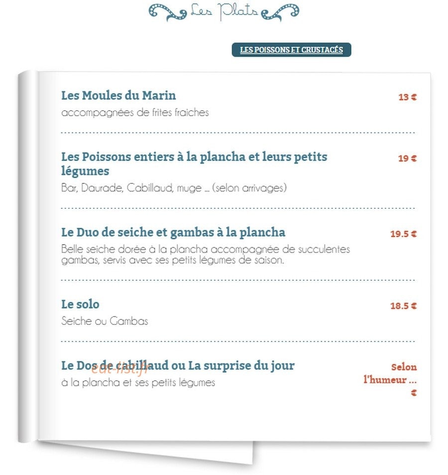 La Playa — carte page 7