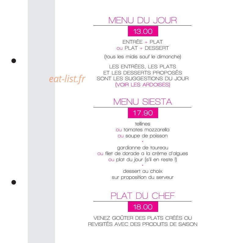 La siesta — carte page 11