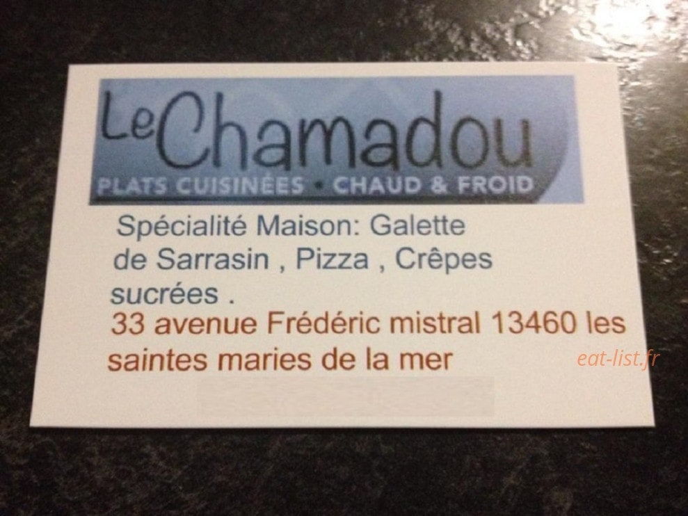 Le chamadou — carte page 1