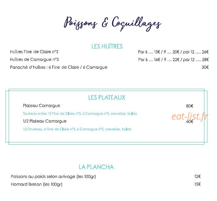 Le Grain de Sel — carte page 4