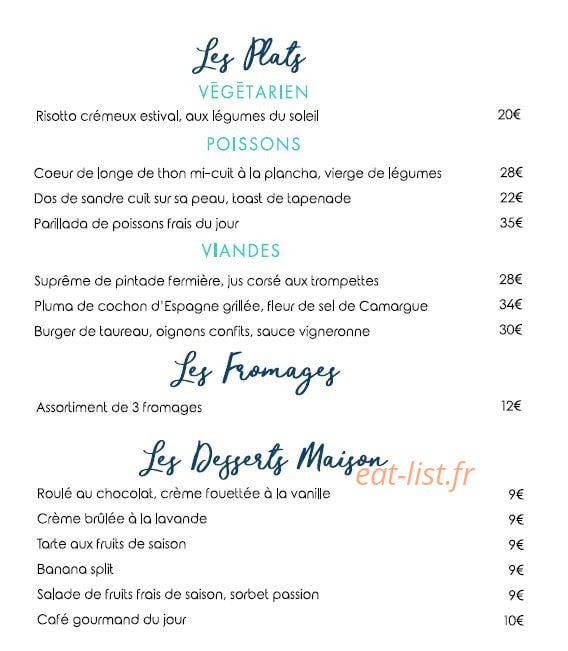 Le Grain de Sel — carte page 3