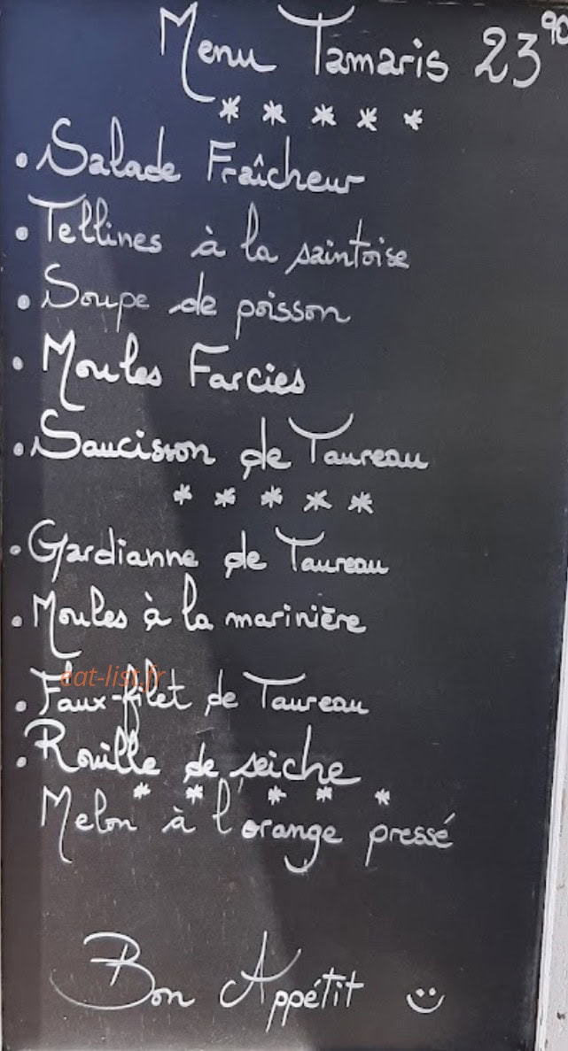 Les Tamaris — carte page 1