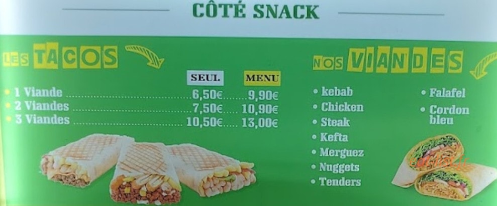 Mak Kebab — carte page 2