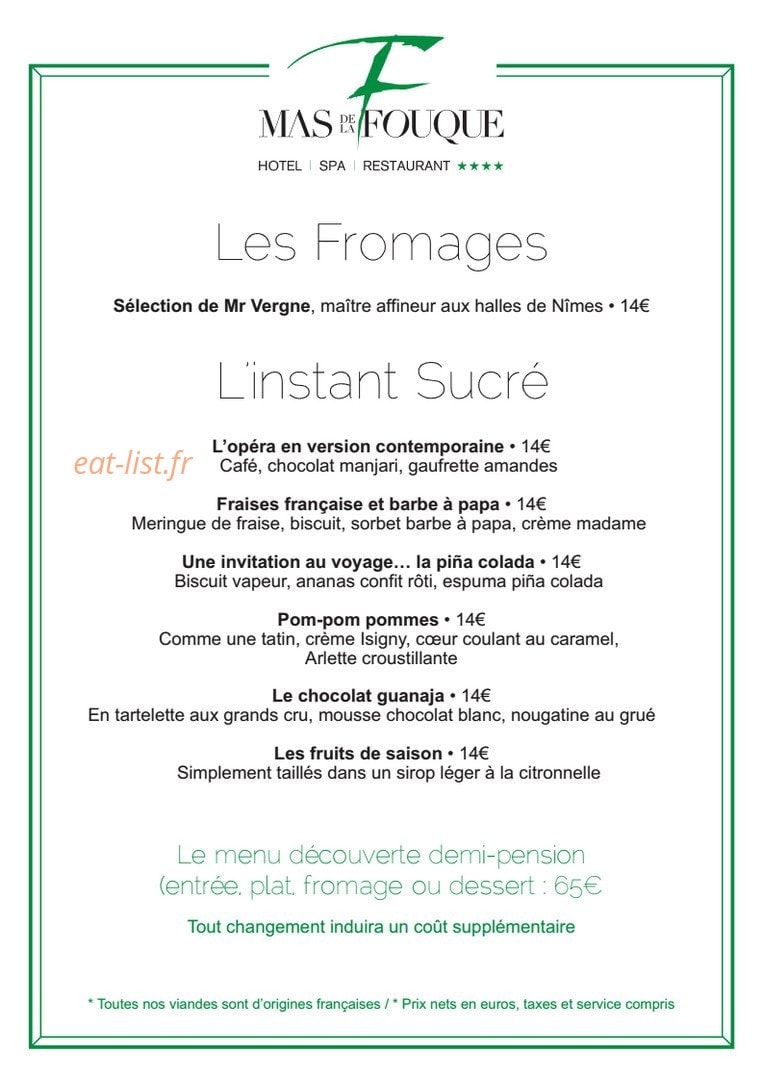 Mas de la Fouque — carte page 4