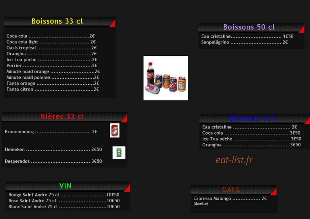 Pizza Las Vegas — carte page 4