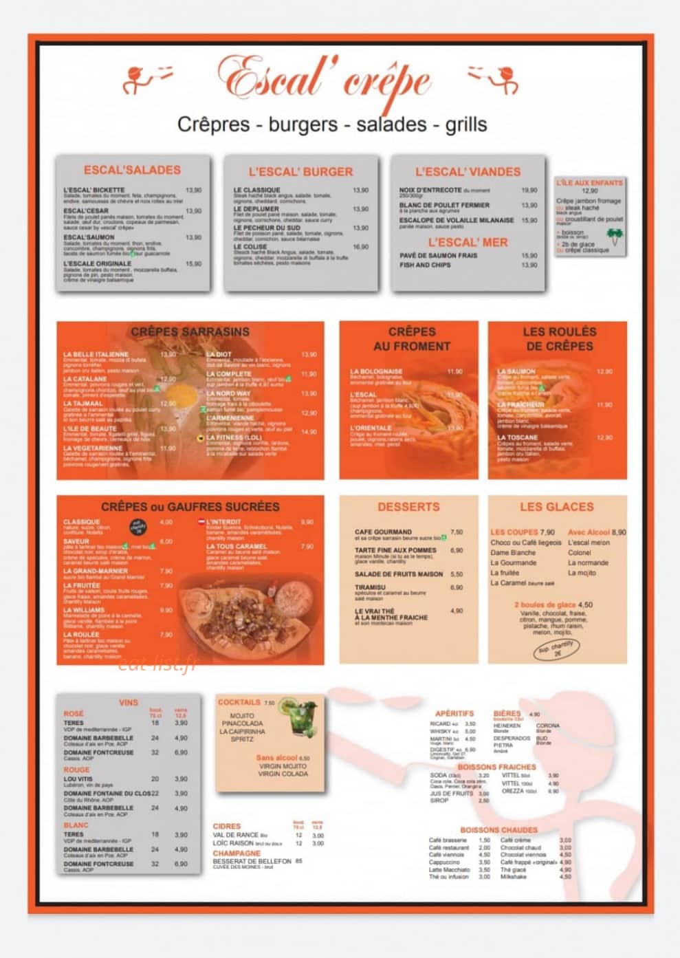 Escal'crêpe — carte page 1