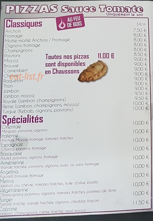 L' Angelina — carte page 1
