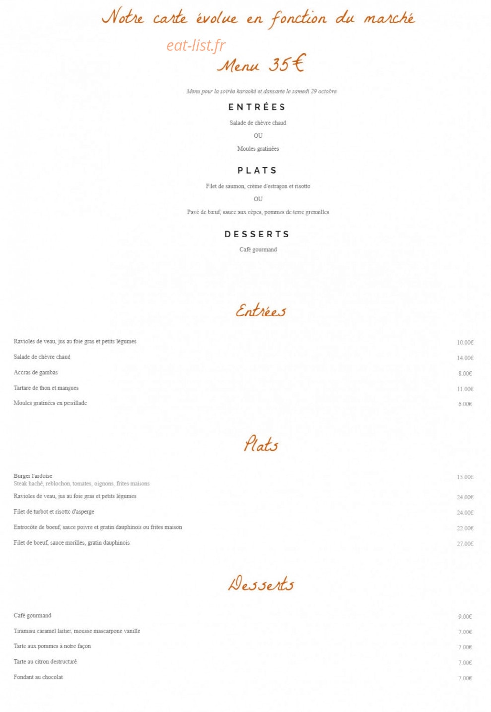 L'Ardoise de Tony — carte page 1