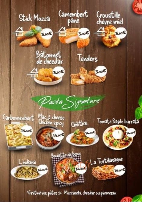 Pronto Pasta — carte page 3