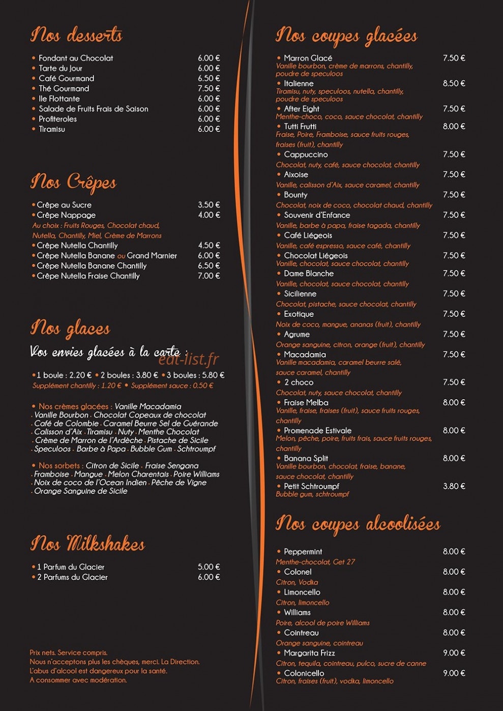 Café Christophe — carte page 3