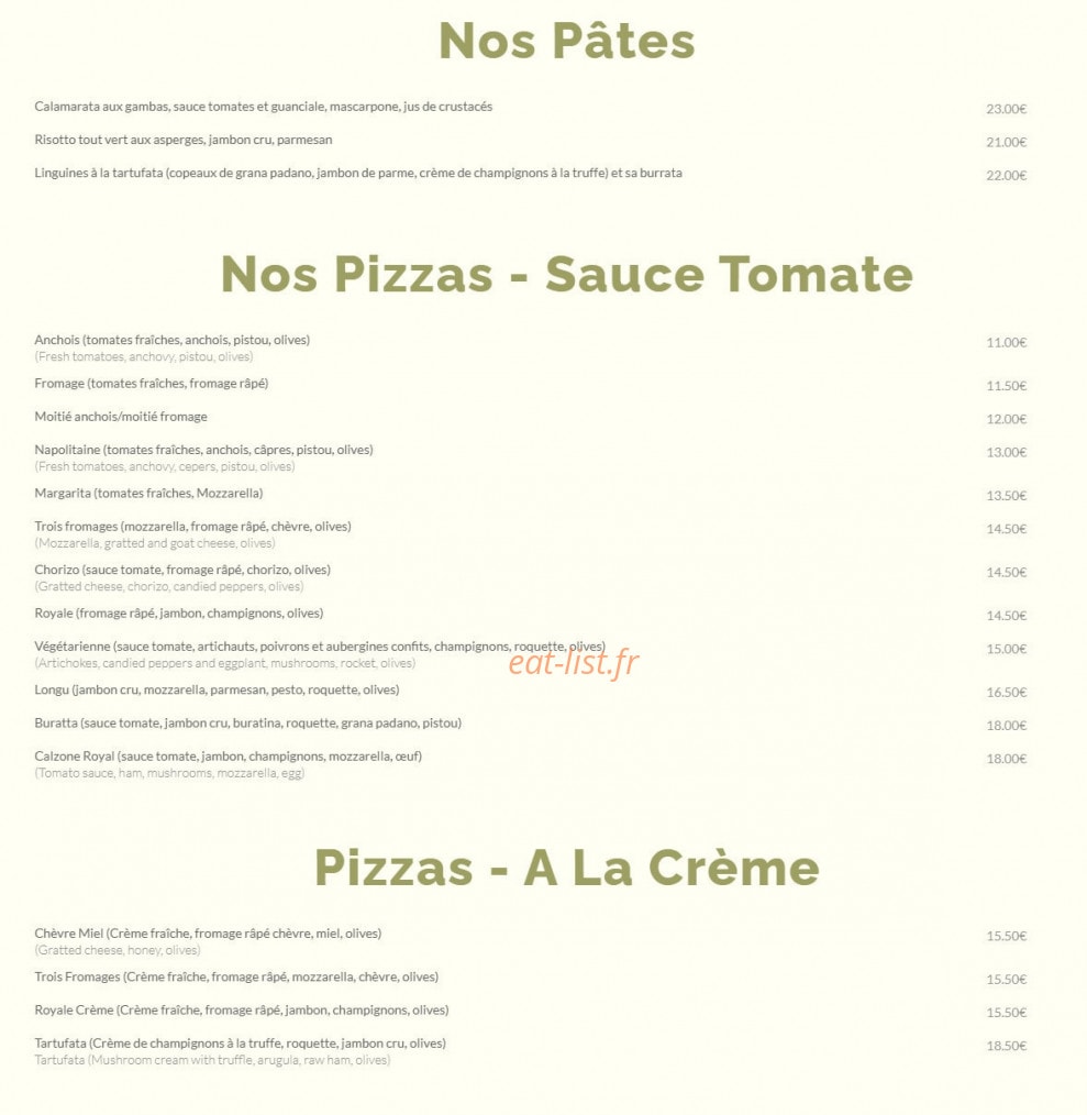 Chez Les Longu — carte page 2