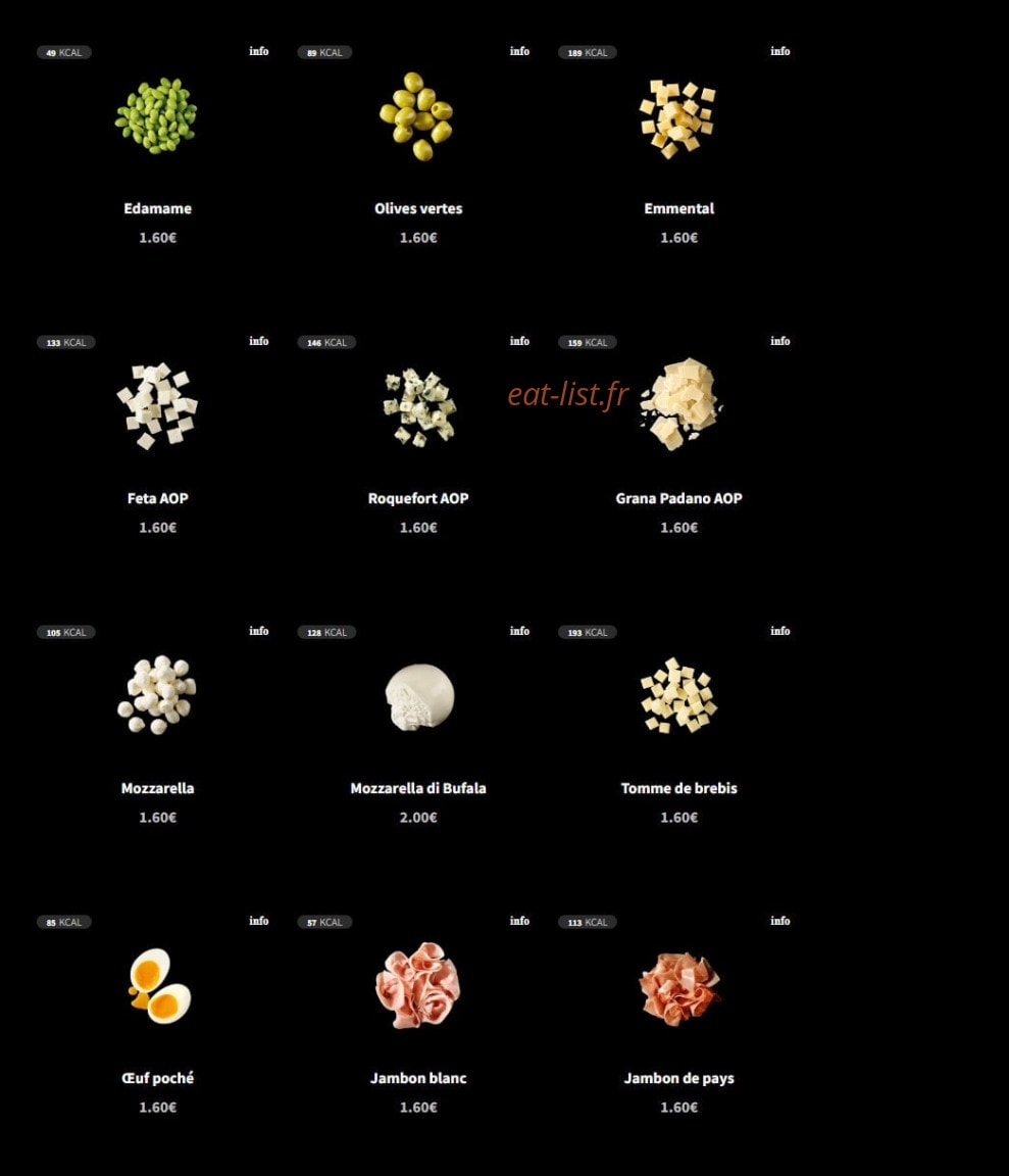 Eat Salad — carte page 4