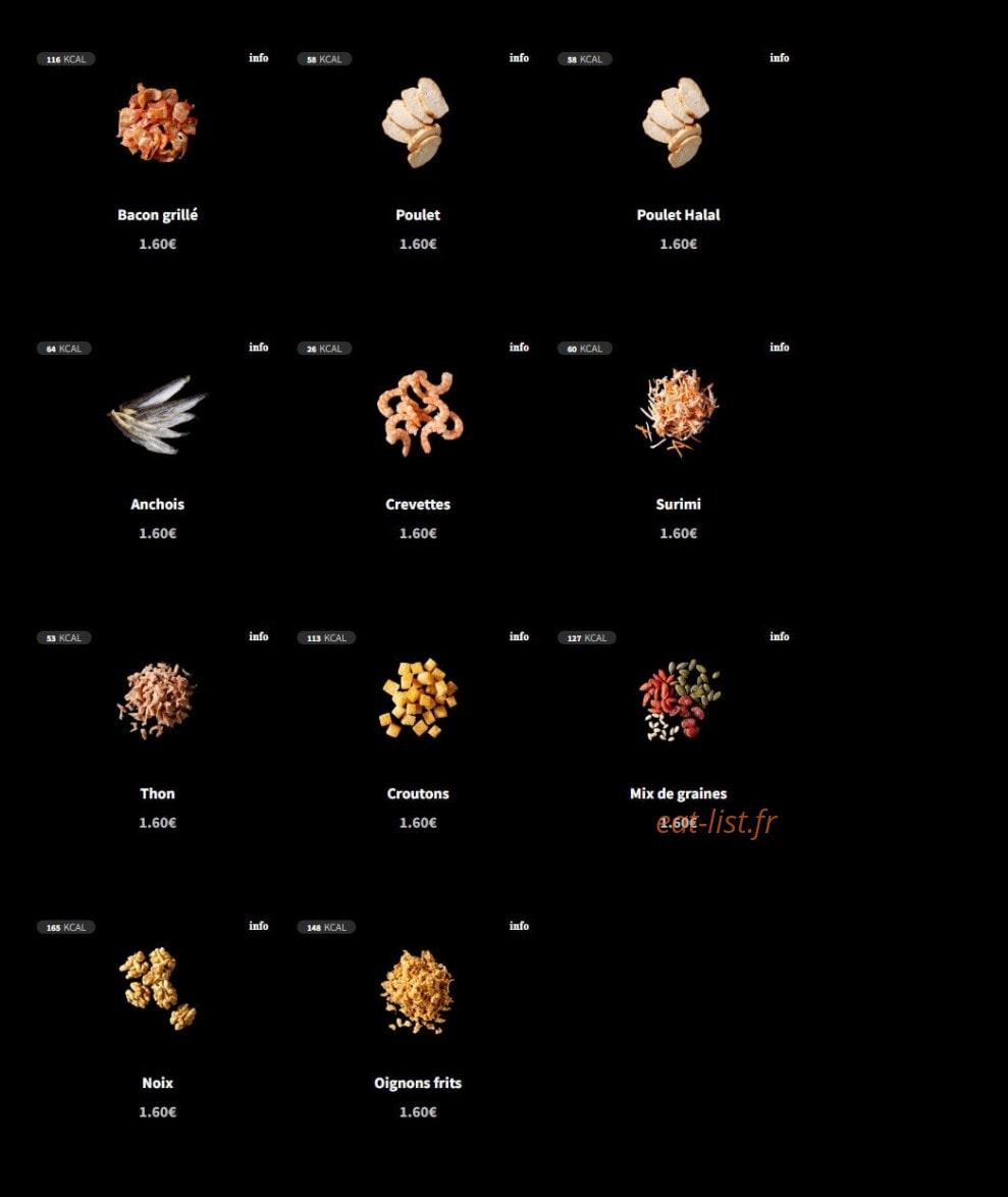 Eat Salad — carte page 5