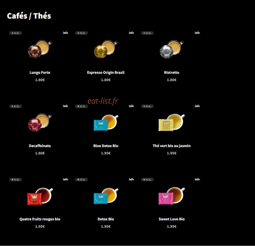 Eat Salad — carte page 16