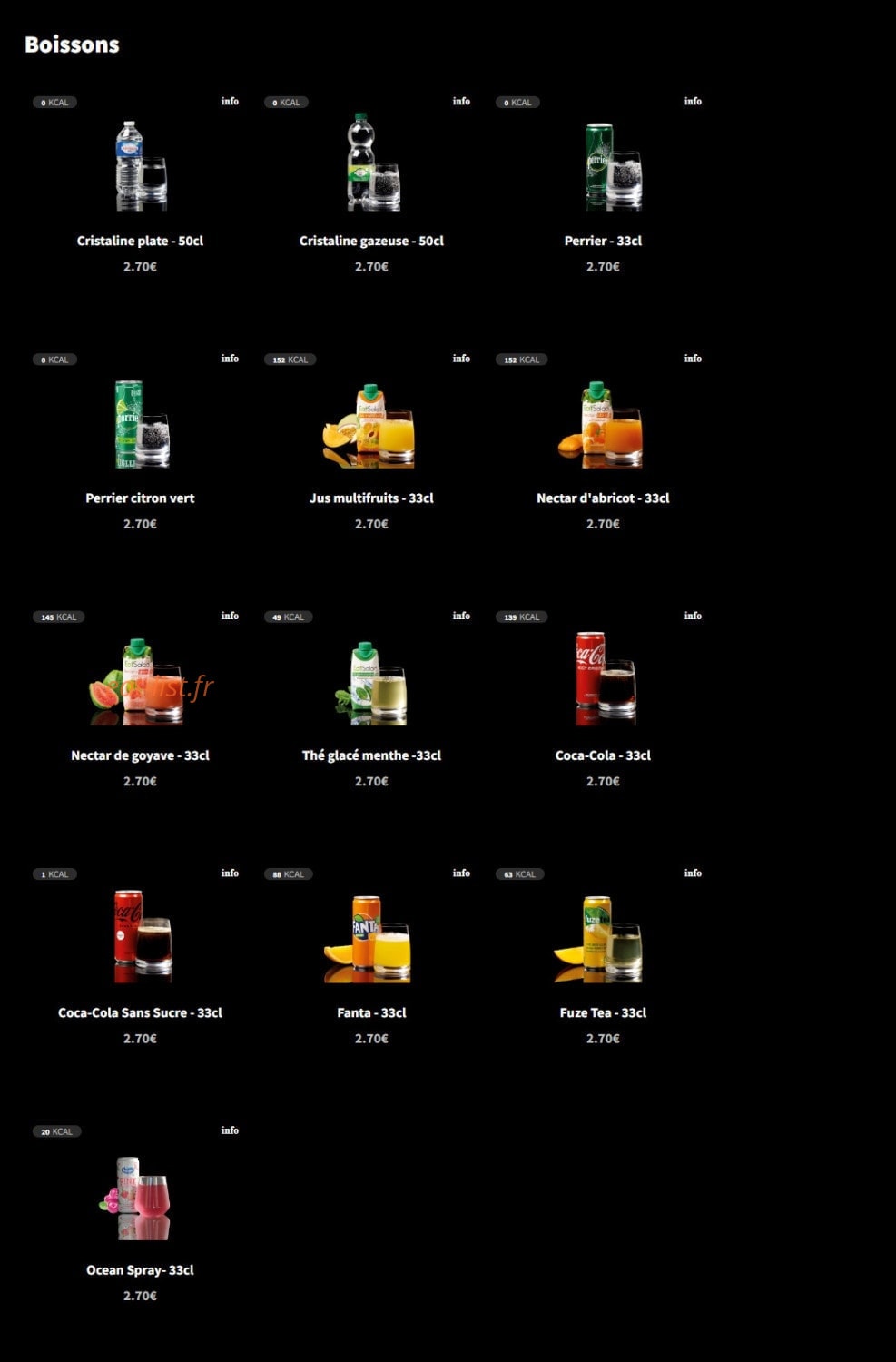 Eat Salad — carte page 8