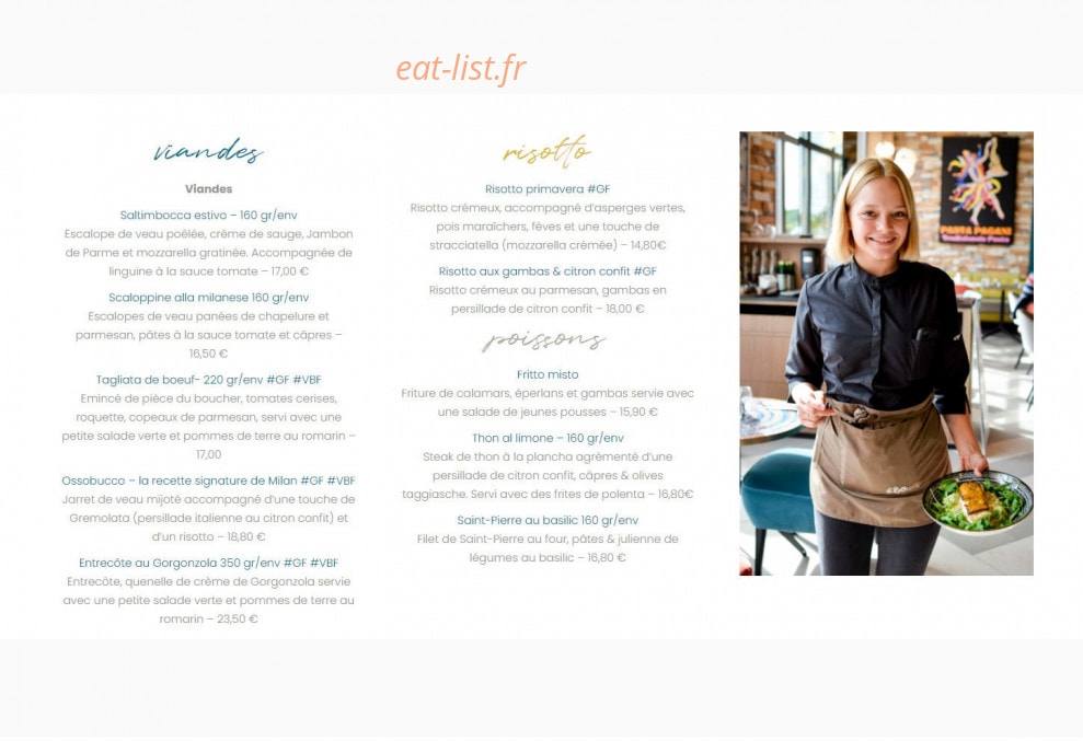 Il Ristorante — carte page 4