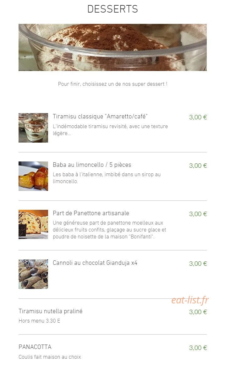 L' Atelier à Pâtes — carte page 3