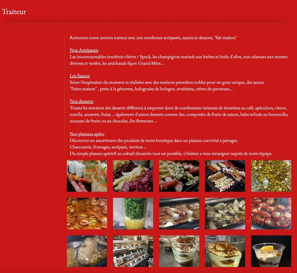 L' Atelier à Pâtes — carte page 7