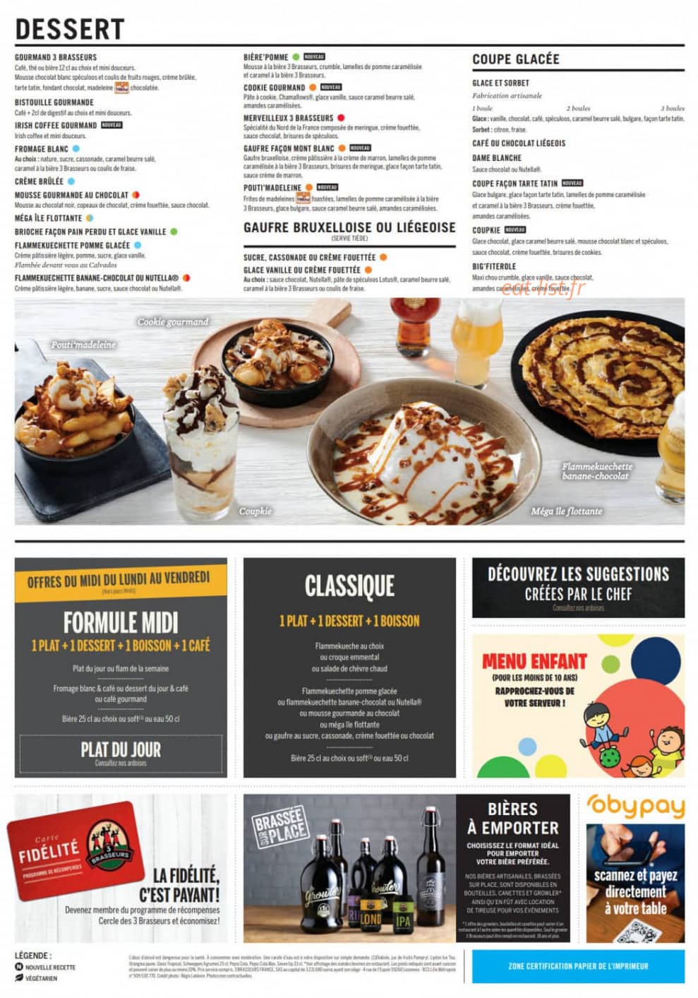 Les 3 Brasseurs — carte page 4