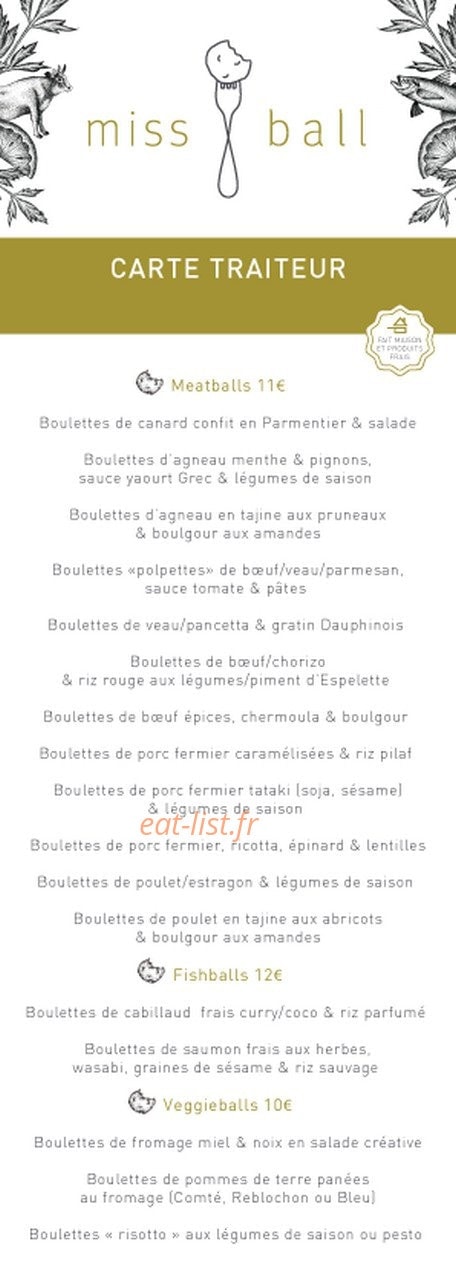 Miss Ball — carte page 1