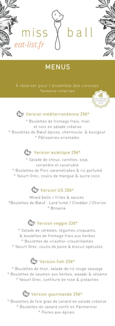 Miss Ball — carte page 2