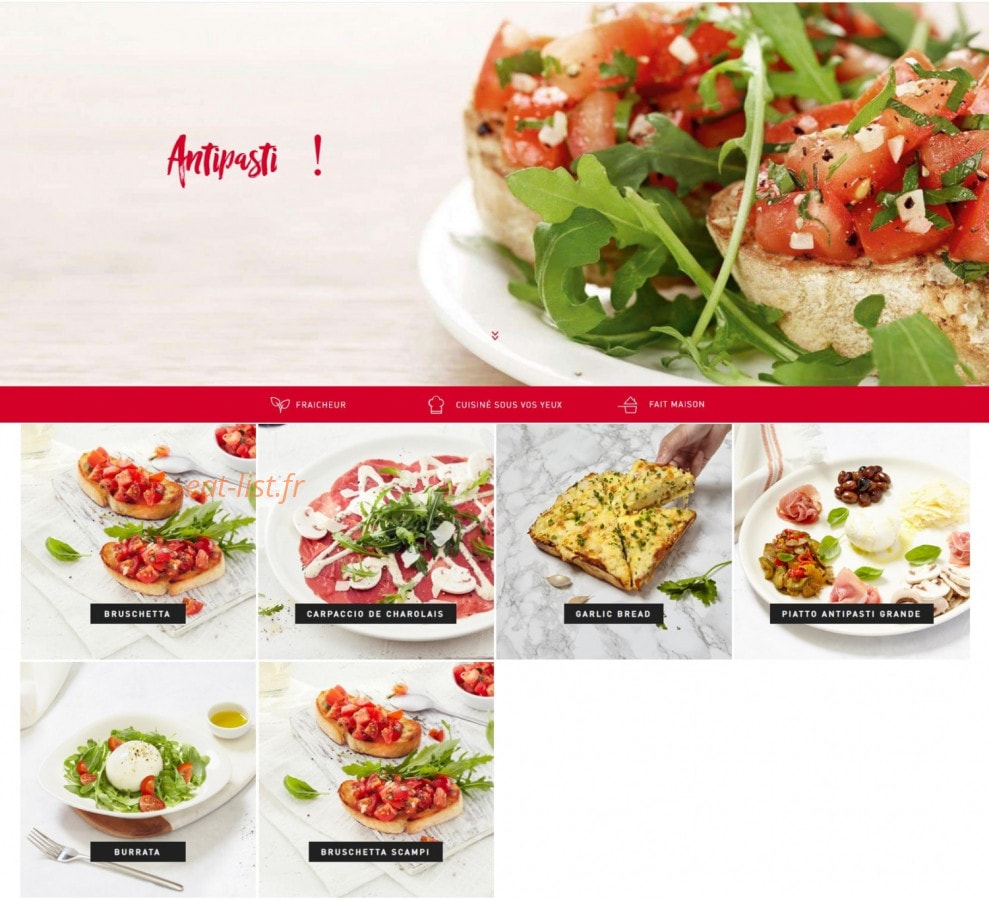 Vapiano — carte page 7