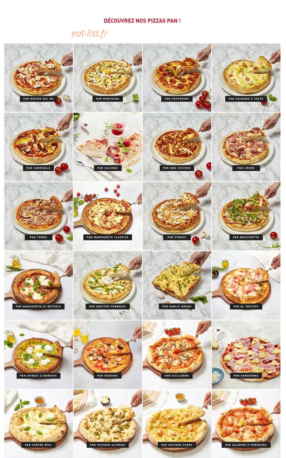 Vapiano — carte page 3