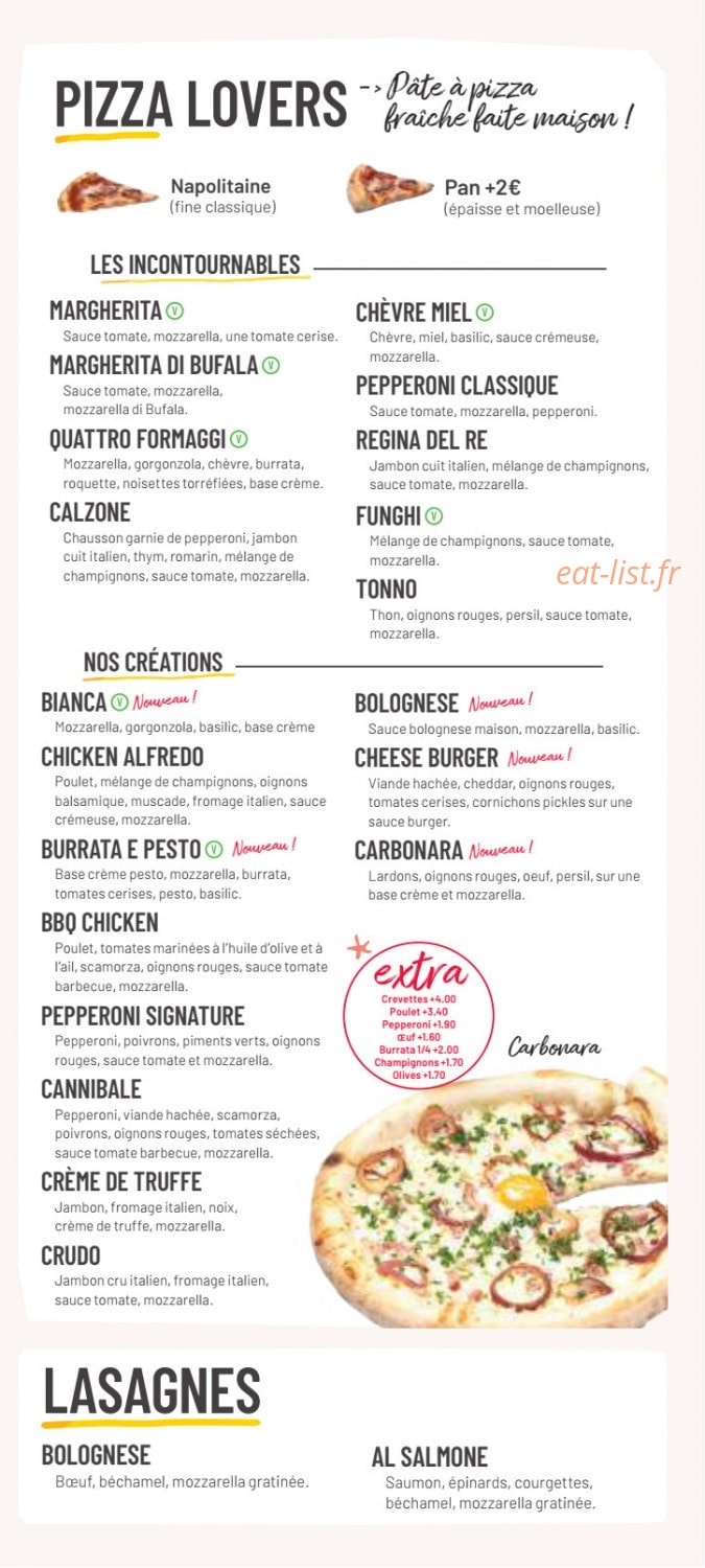 Vapiano — carte page 4