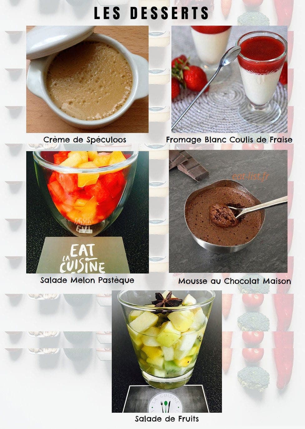 Eat la cuisine — carte page 3