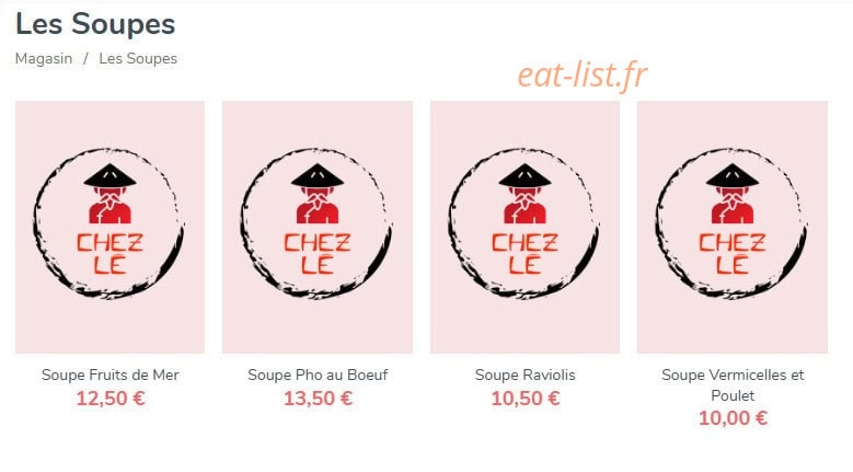Chez Lê — carte page 8