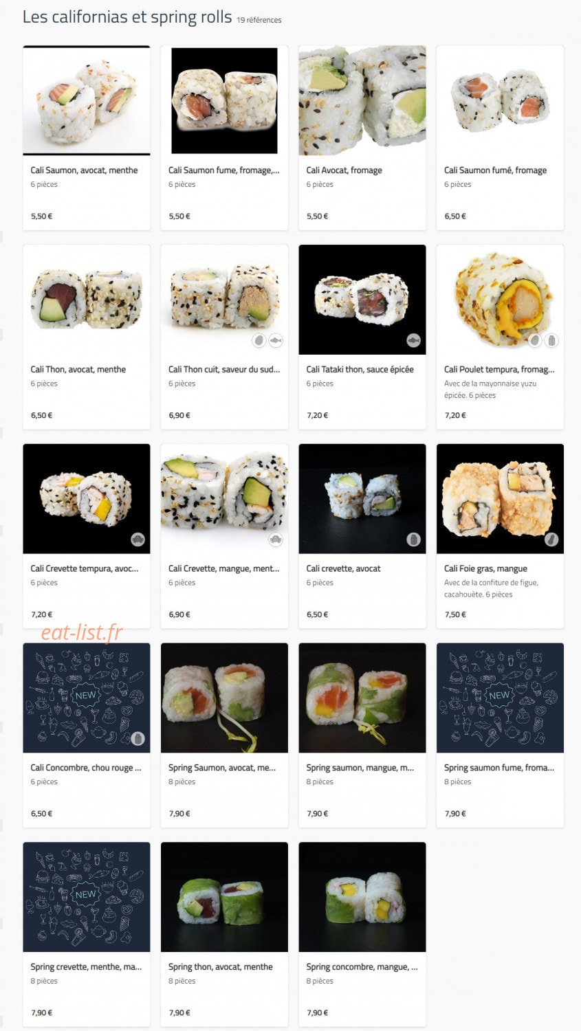 Bistrosia — carte page 8