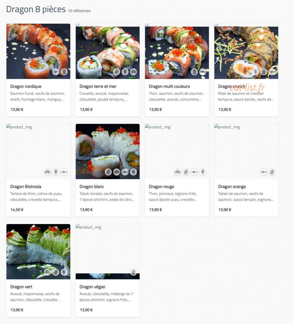 Bistrosia — carte page 11