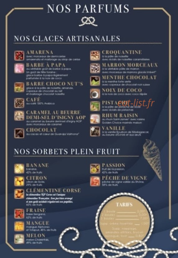 Cafe De La Marine — carte page 2