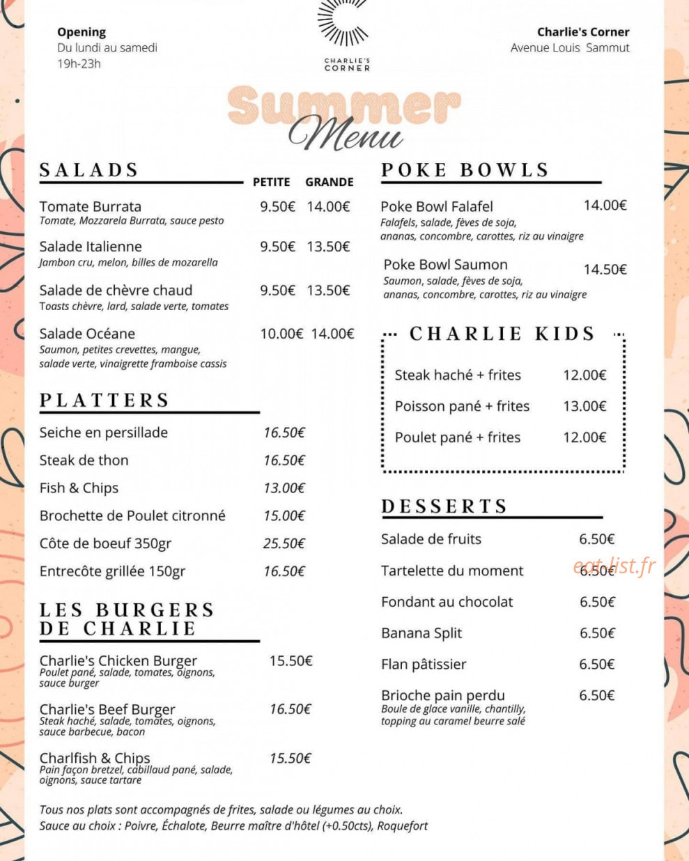 Charlie's Corner — carte page 1