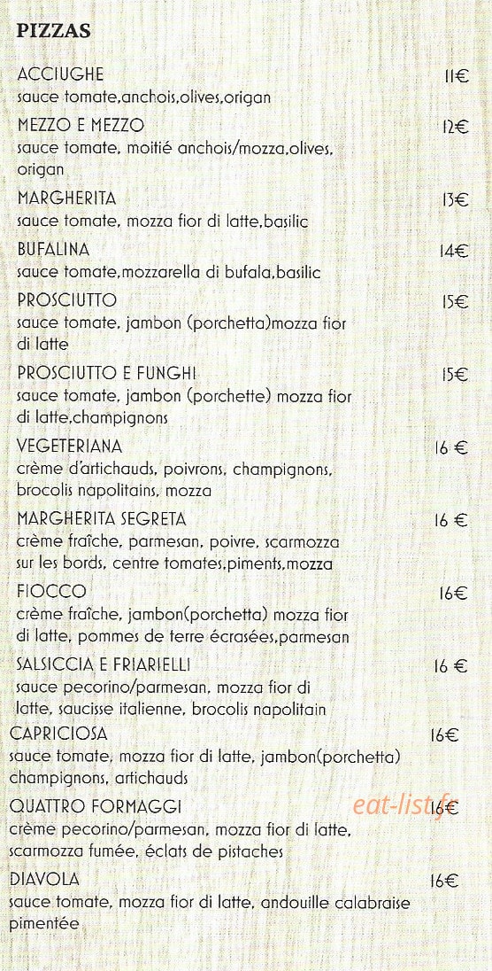 Chez Antonio — carte page 2