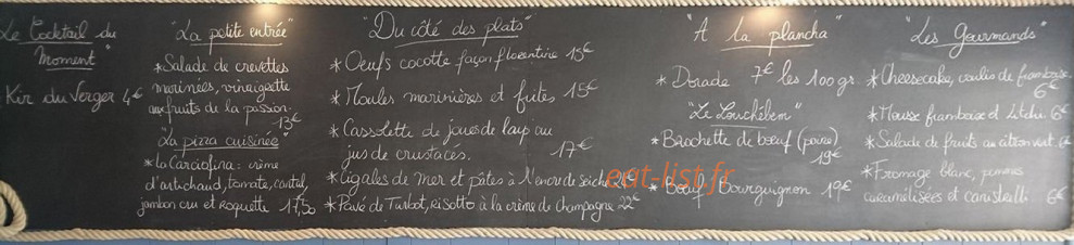 Chez Francine — carte page 1