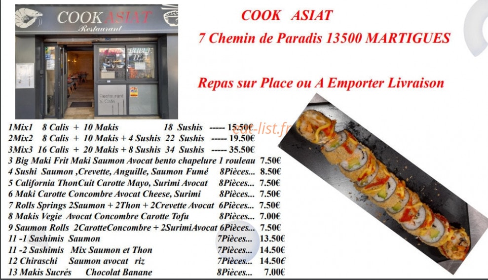 Cook Asiat — carte page 2