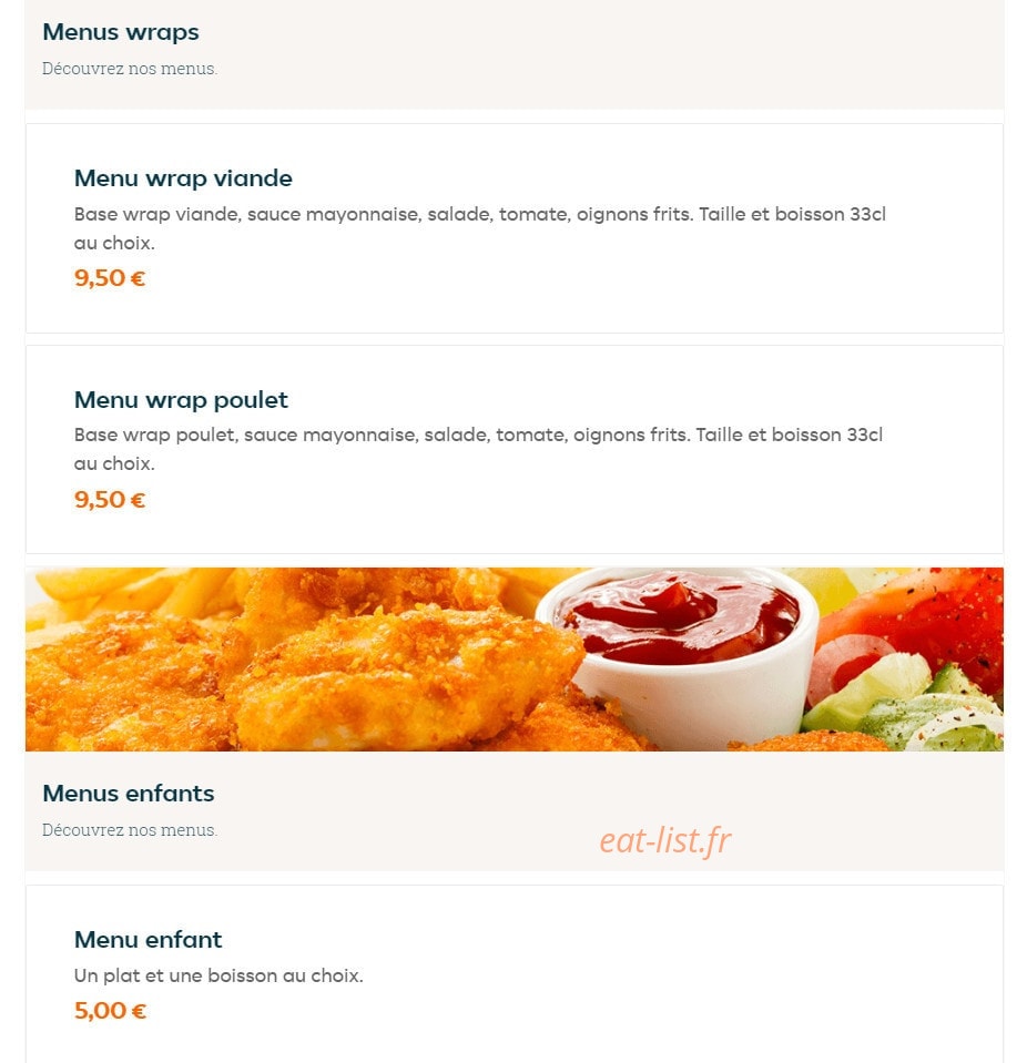 Crush burger — carte page 3