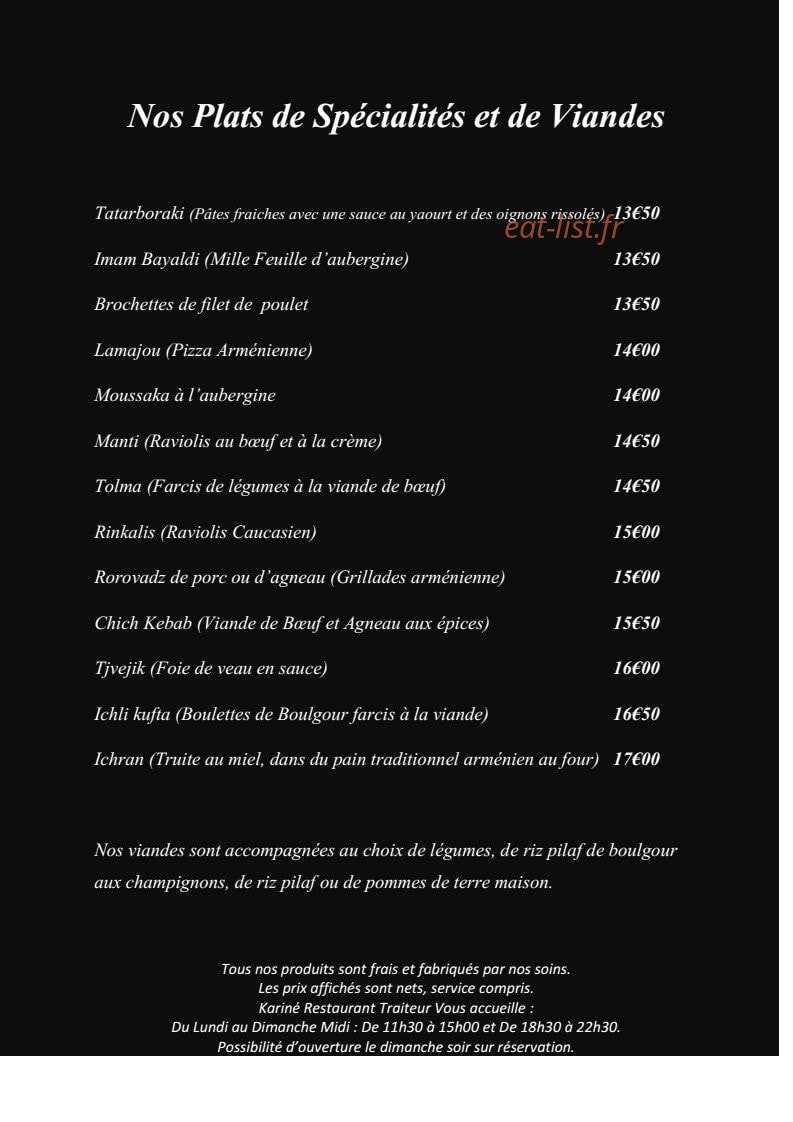 Kariné — carte page 3