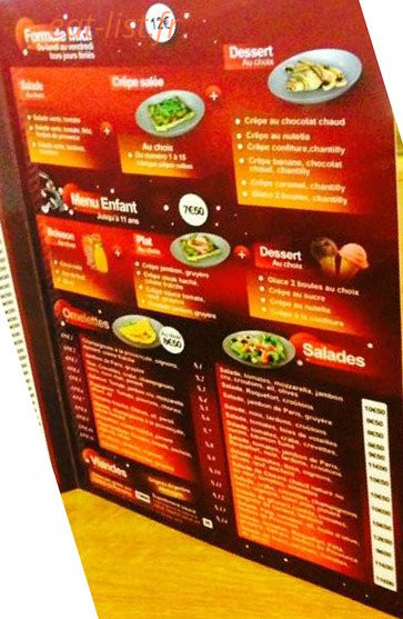La Crêperie — carte page 3