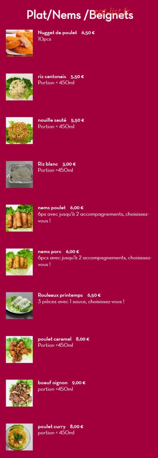 La Pivoine — carte page 1