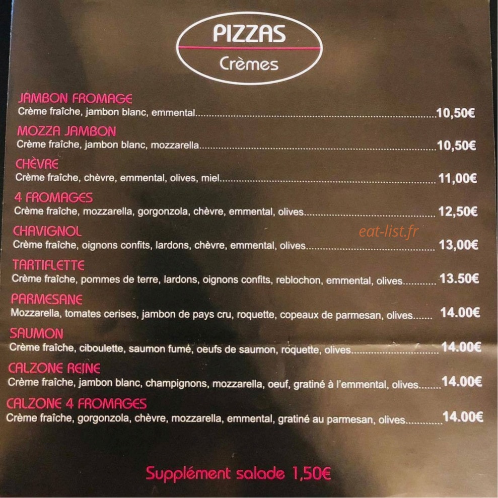 La Pizza Des Cocotiers — carte page 2